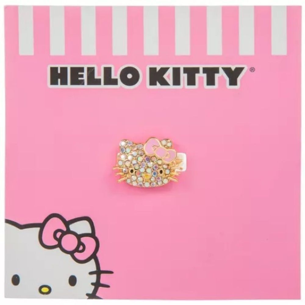Hello Kitty Sparkling Pink and Gold Ring